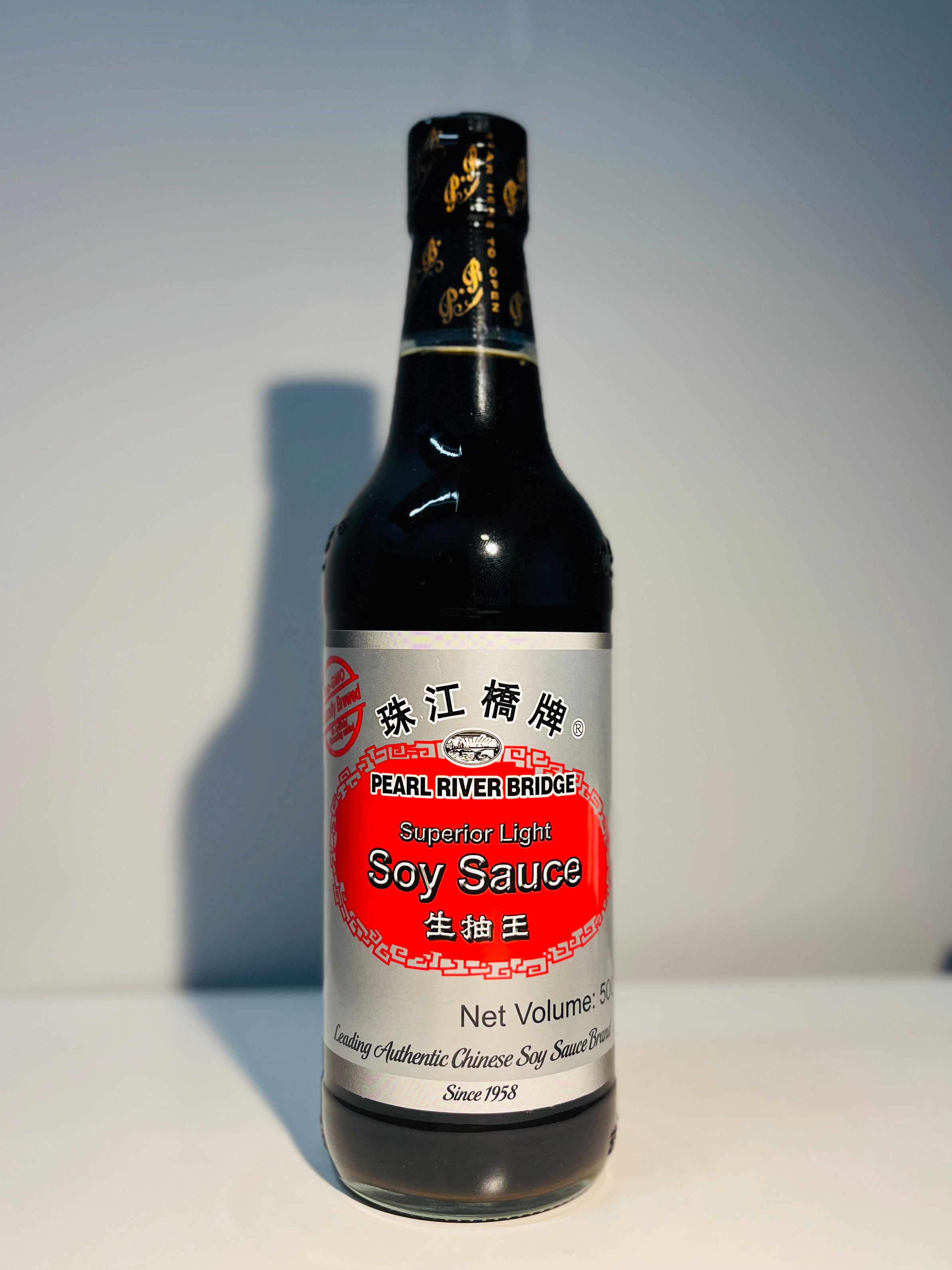 珠江桥牌生抽王500ml Pearl River Bridge Superior Light Soy Sauce