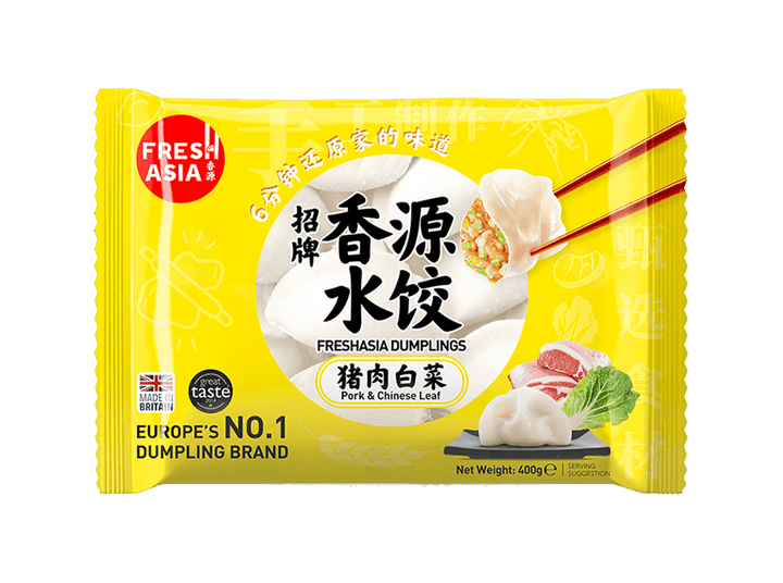 香源猪肉白菜水饺400g Freshasia Pork & Chinese Leaves Dumplings