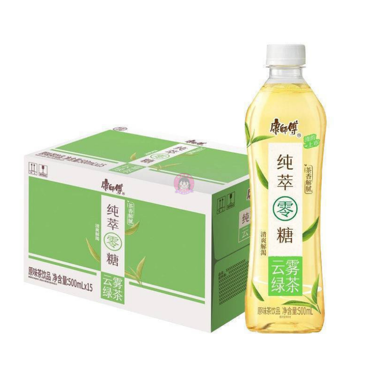 康师傅0糖云雾绿茶500ml Master Kang Green Tea Sugar Free