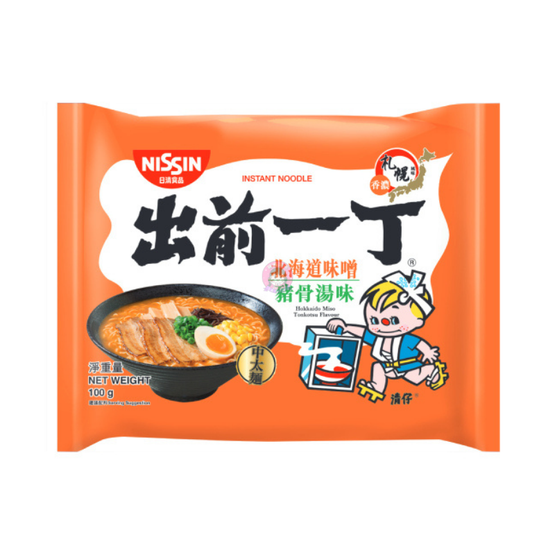 日清出前一丁北海道味增猪骨汤味100g Nissin Demae Ramen Hokkaido Miso