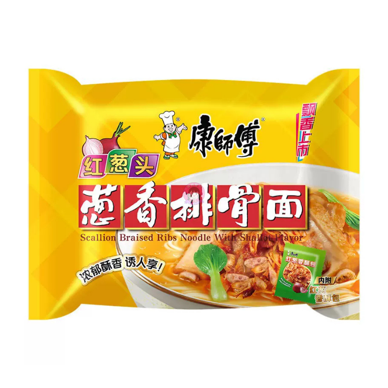 康师傅葱香排骨面104g MK Scallion Braised Ribs Noodle