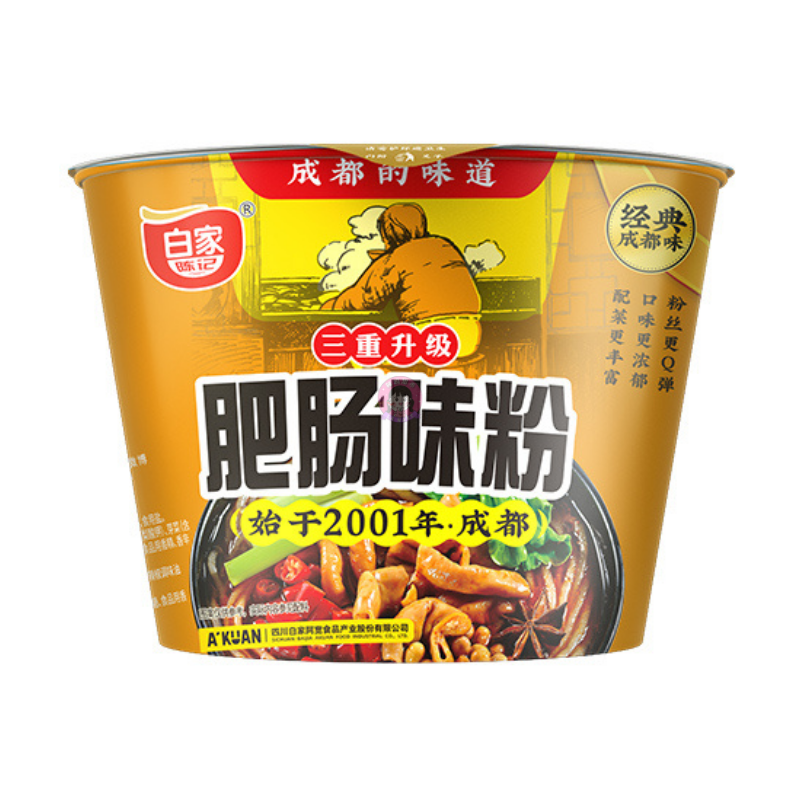 白家碗装红薯粉丝肥肠粉105g BJ Instant Sweet Potato Noodle