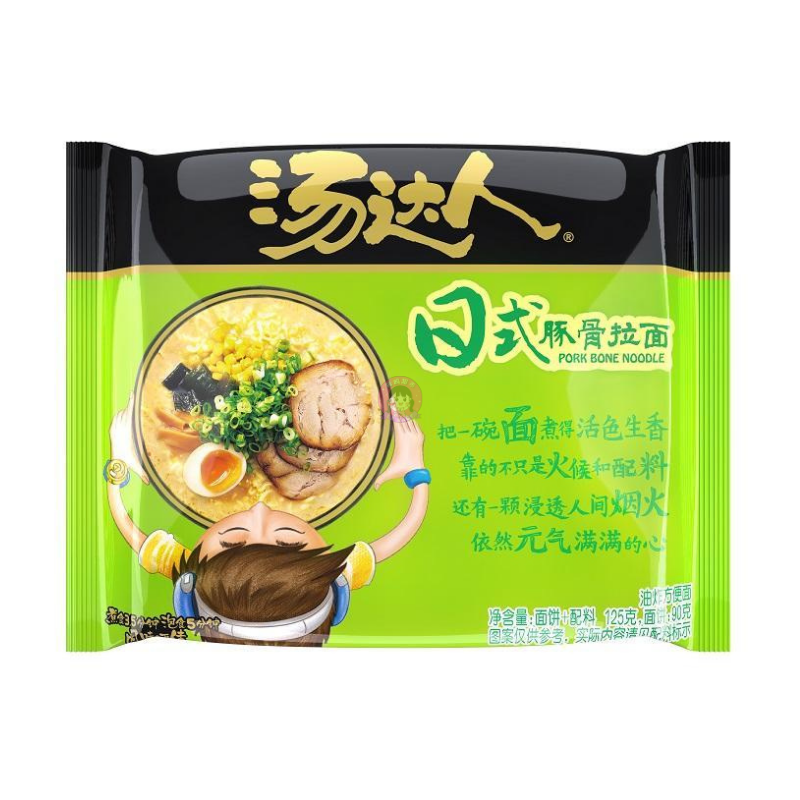 统一汤达人日式豚骨面125g Unif BBQ Pork Soup Noodle