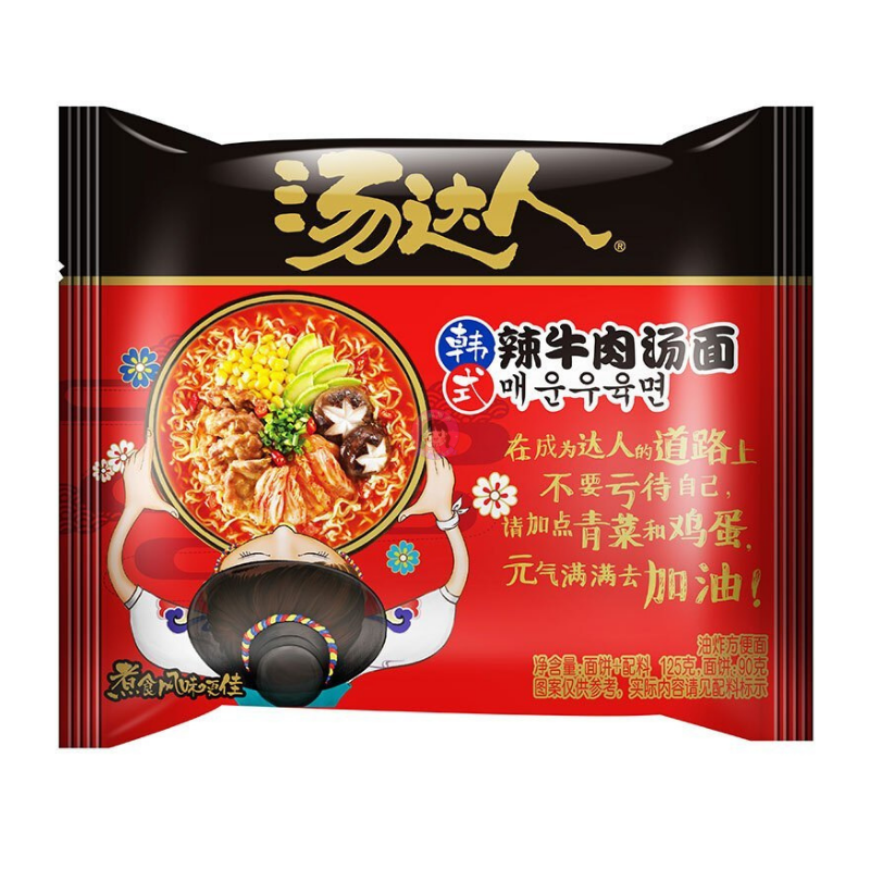 统一汤达人韩式牛肉面125g Unif Korean Style Beef Noodle