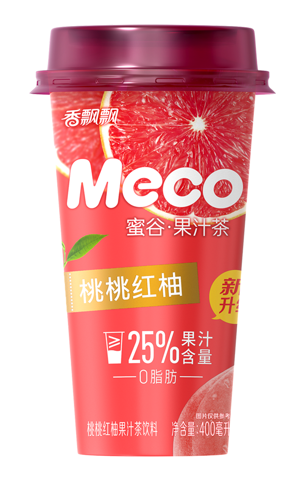 香飘飘果汁茶桃桃红柚400ml XPP Peach Fruit Tea