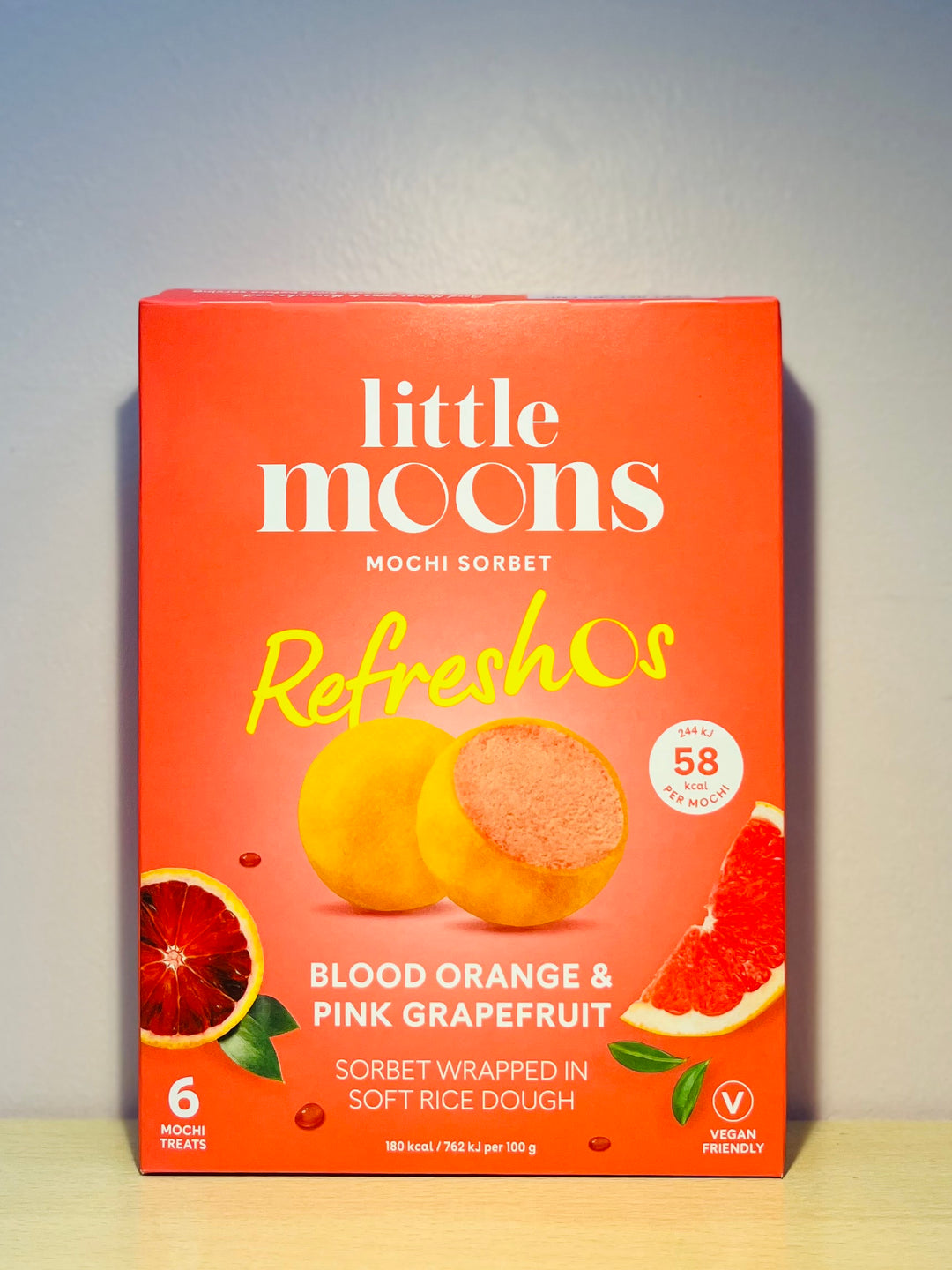 小月亮雪葩糯米糍血橙葡萄柚192g Little Moon Sorbet Mochi Blood Orange & Pink Grapefruit