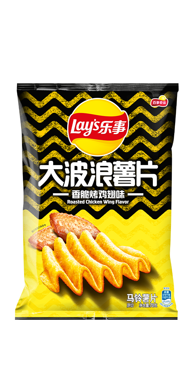 乐事大波浪薯片香脆烤翅味70g Lay's Potato Chips Grilled Chicken