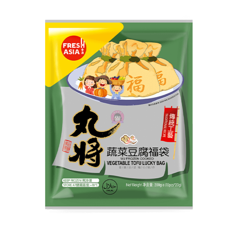 丸将蔬菜豆腐福袋200g Wan Jiang Vegetable Tofu Lucky Bag