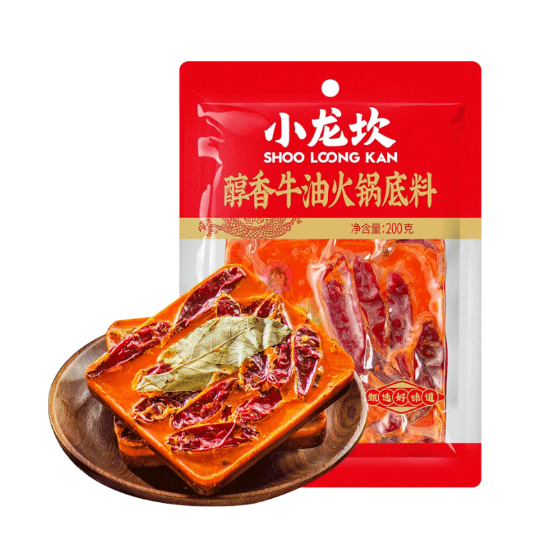 小龙坎醇香牛油火锅底料200g XLK Hot Pot Soup Base Spicy