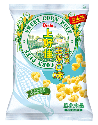 上好佳田园泡芙玉米味40g Oishi Sweet corn Puffs