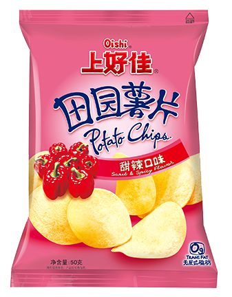 上好佳薯片甜辣味50g Oishi Potato Chips Sweet & Spicy