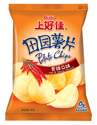 上好佳薯片香辣味50g OS Potato Chips Hot&Spicy