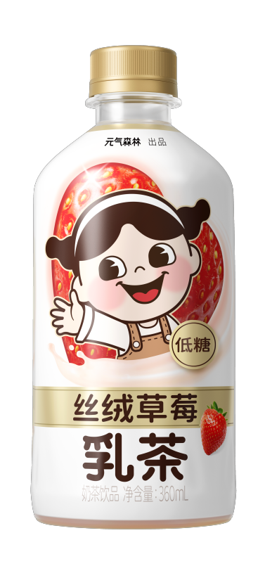 元气森林乳茶草莓味360ml GKF Milk Tea Strawberry