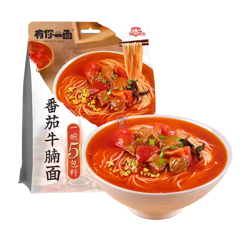 徽记有你一面番茄牛腩味205g HJ Instant Noodle Tomato Beef Flavour