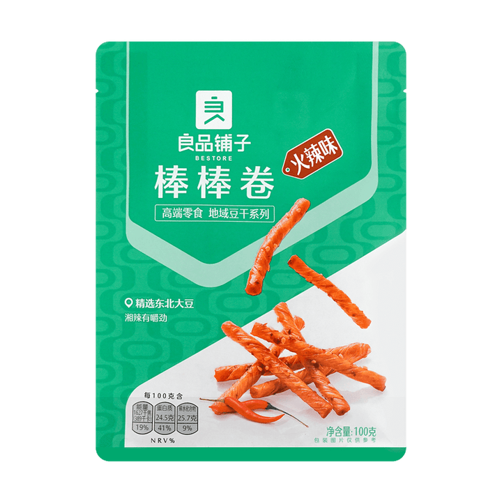 良品铺子棒棒卷火辣味150g BS Soybean Roll Hot