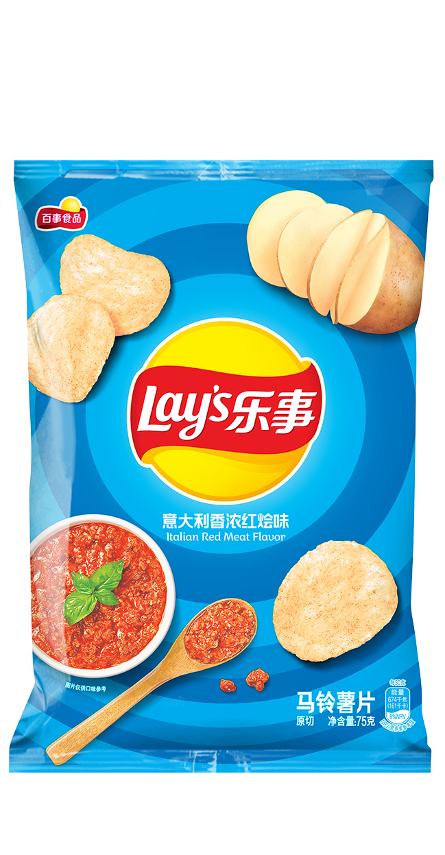 乐事薯片意大利香浓红烩味70g Lay's Crisps Italian Stewed Flavour