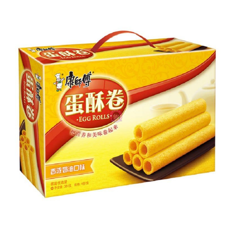 康师傅蛋酥卷香浓奶油味384g Master Kang Egg Rolls Original Flavour