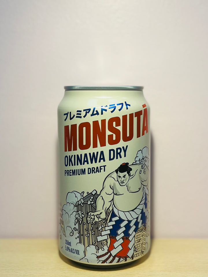 Monsuta Okinawa Dry Beer Can 350ml Alc 5%