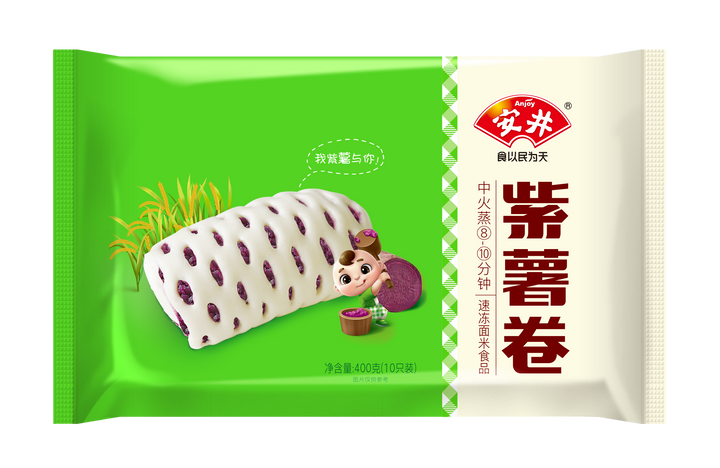 安井紫薯卷400g Anjoy Purple Sweet Potato Roll