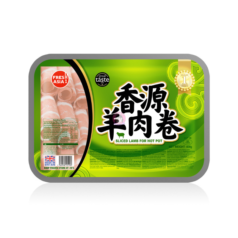 香源羊肉卷400g Fresh Asia Lamb Slices