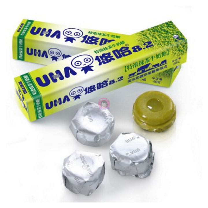 悠哈特浓牛奶糖抹茶味40g Uha Tokuno Milk Candy Matcha Flavour