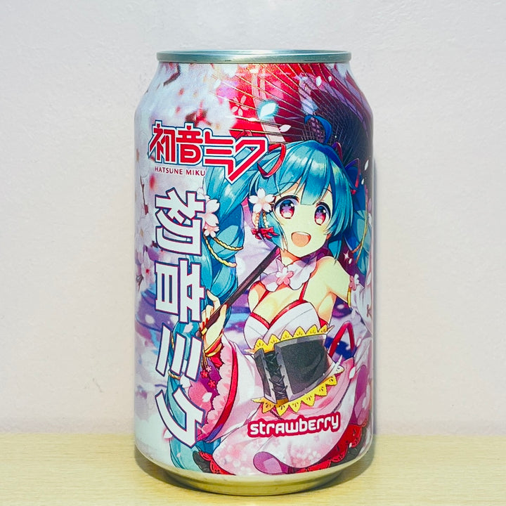 Kawaji初音未来苏打水草莓味330ml Kawaji Hatsune Miku Soda Strawberry Flavour