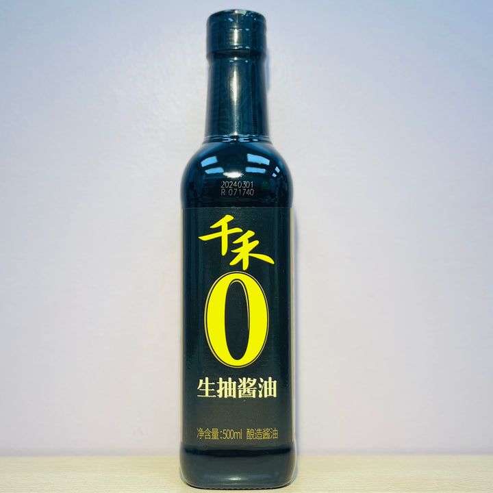 千禾生抽酿造酱油500ml QH Zero Additive Brewed Light Soy Sauce