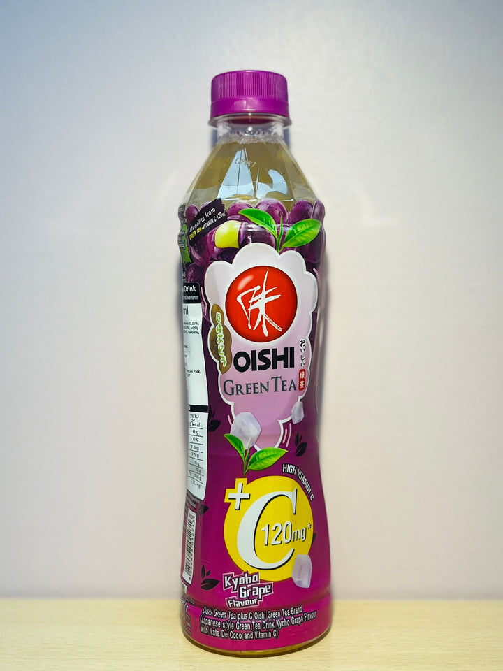 Oishi Green Tea Kyoho Grape Flavour with Nata De Coco 380ml