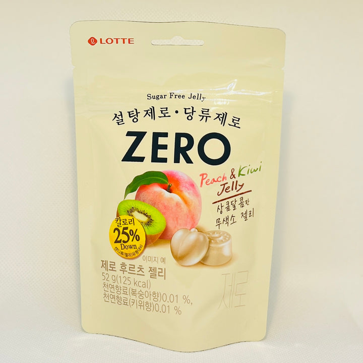 Lotte Zero Fruit Gummy Peach & Kiwi Flavour 52g