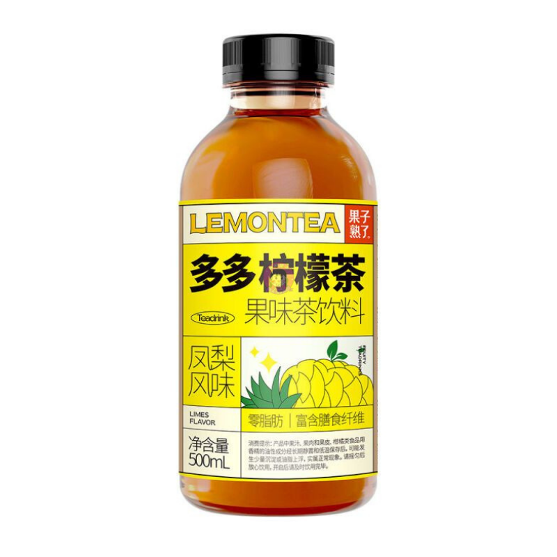 果子熟了多多柠檬茶凤梨味500ml GZSL Lemon Tea Pineapple Flavour