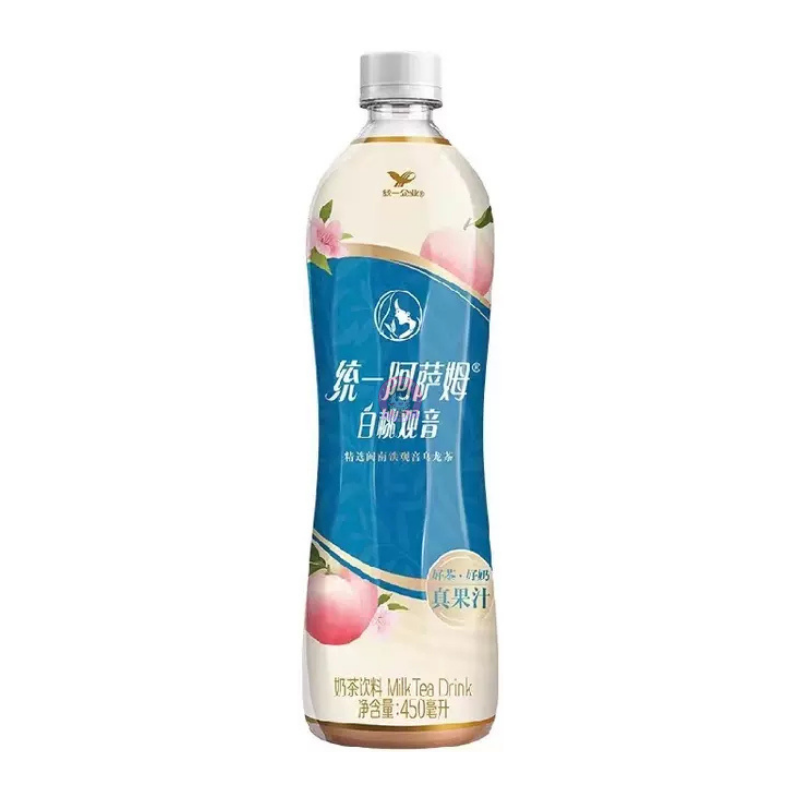 统一阿萨姆奶茶白桃观音味500ml Unif Assam Tea Peach Tea Flavour