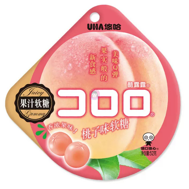 悠哈酷露露软糖桃子味52g Uha Kororo Soft Candy Peach Flavour