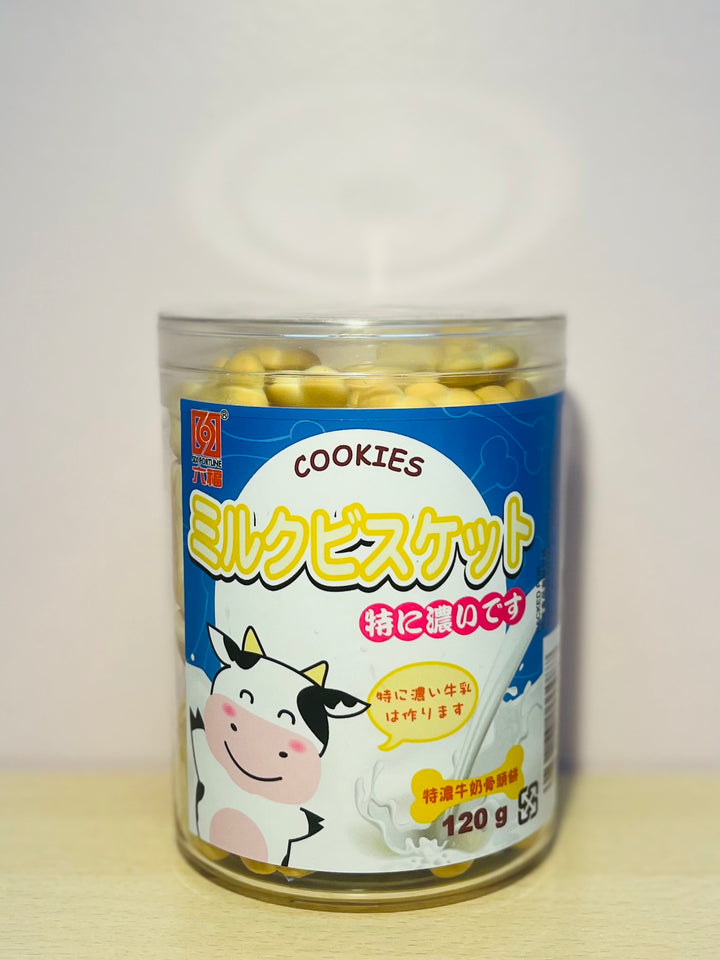 六福牛奶骨头饼120g SF Milk Cookies