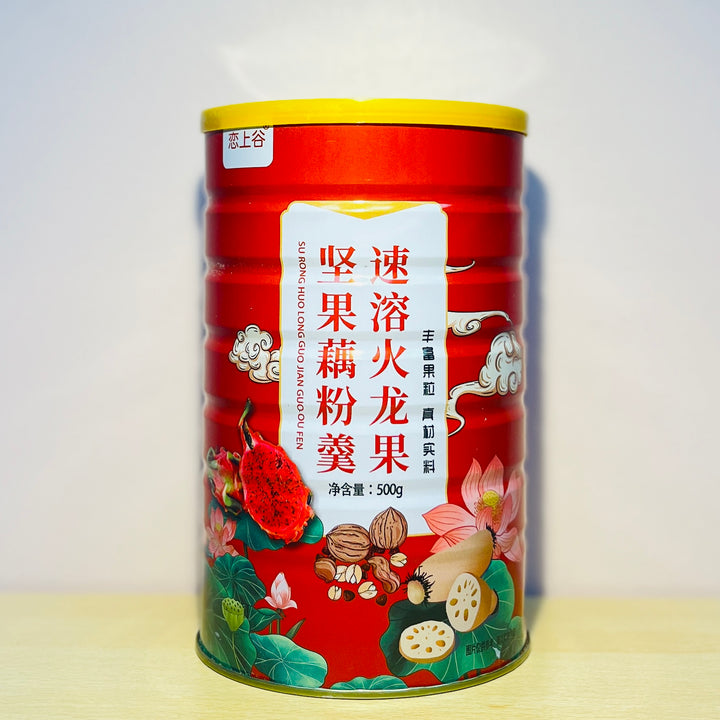 恋上谷火龙果坚果藕粉羹500g LSG Dragon Fruit & Nuts Lotus Root Soup