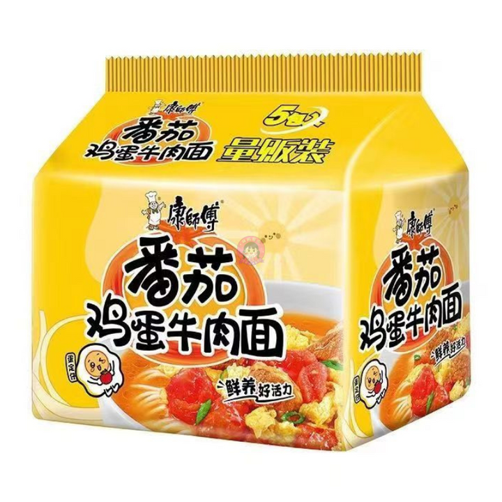 康师傅番茄鸡蛋牛肉面5pcks MK Beef with Tomato flavour Noodle