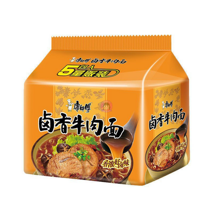 康师傅卤香牛肉面5pcks MK Stew Beef Flavour Noodle