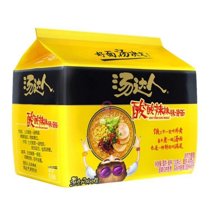 统一汤达人酸辣豚骨面5pcks Unif Soup Daren Spicy&Sour Noodle