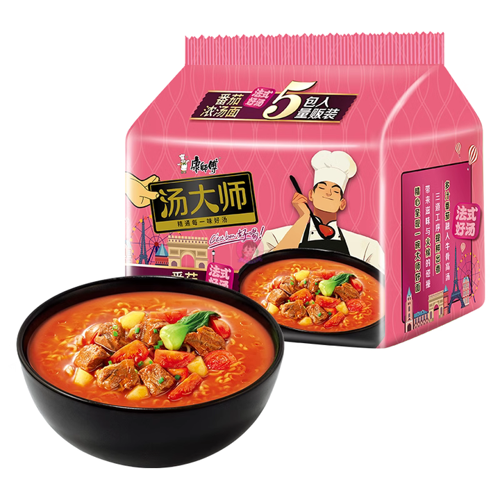 康师傅汤大师精炖番茄牛腩5pcks MK Stewed Tomato Beef brisket