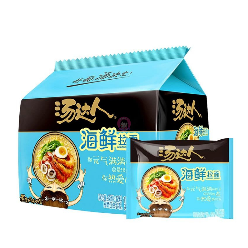 统一汤达人海鲜拉面5pcks Unif Soup Master Noodle Seafood Flavour