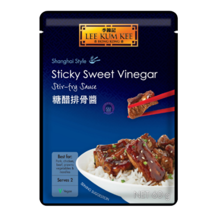 李锦记糖醋排骨酱60g Lee Kum Kee Sticky Sweet Vinegar Stir Fry Sauce