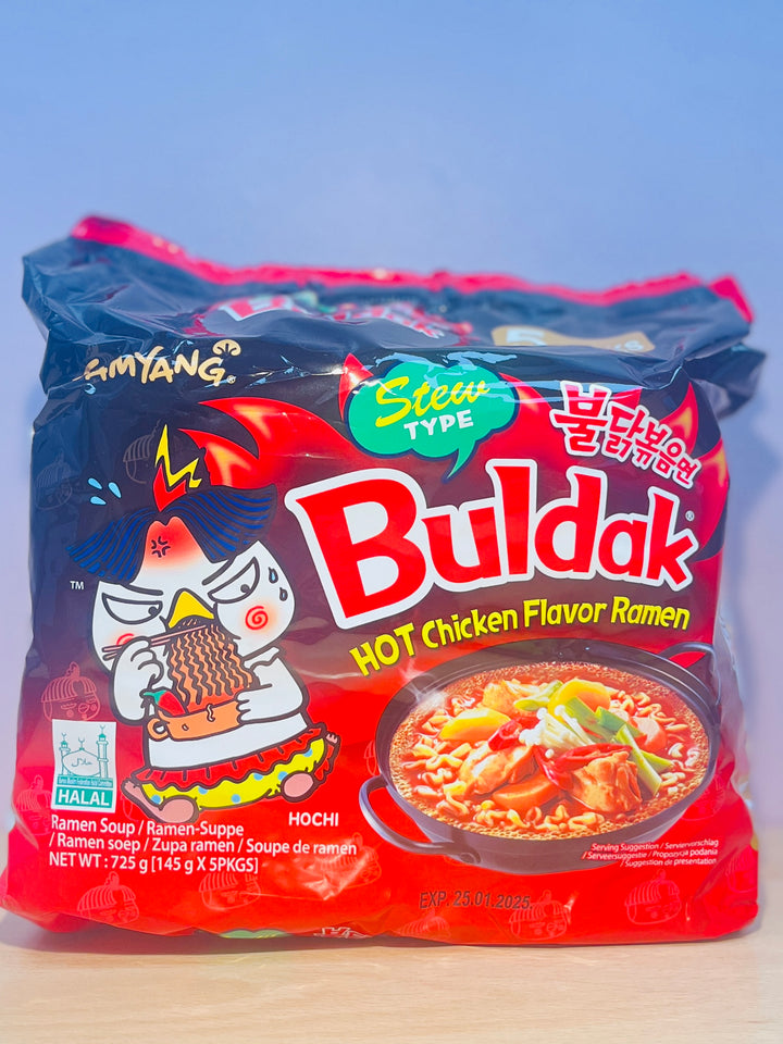 三养火鸡面汤面5pcks Samyang Hot chicken Ramen Stew Flavour