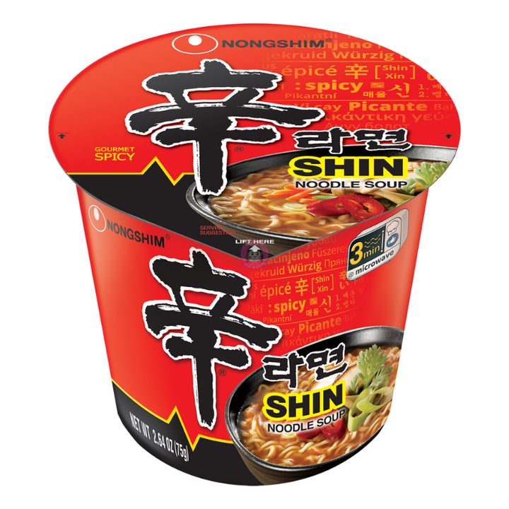 农心辛拉面杯68g Nongshim Shin Ramen Cup