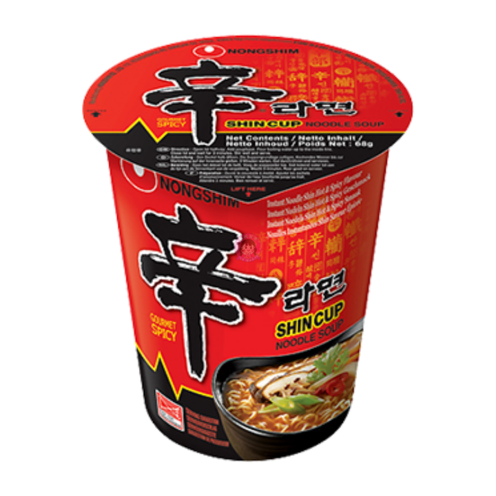 农心辛拉面杯68g Nongshim Shin Ramen Cup