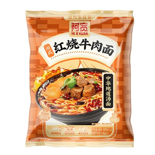 阿宽川式红烧牛肉面105g AK Noodle Soup Spicy Braised Beef