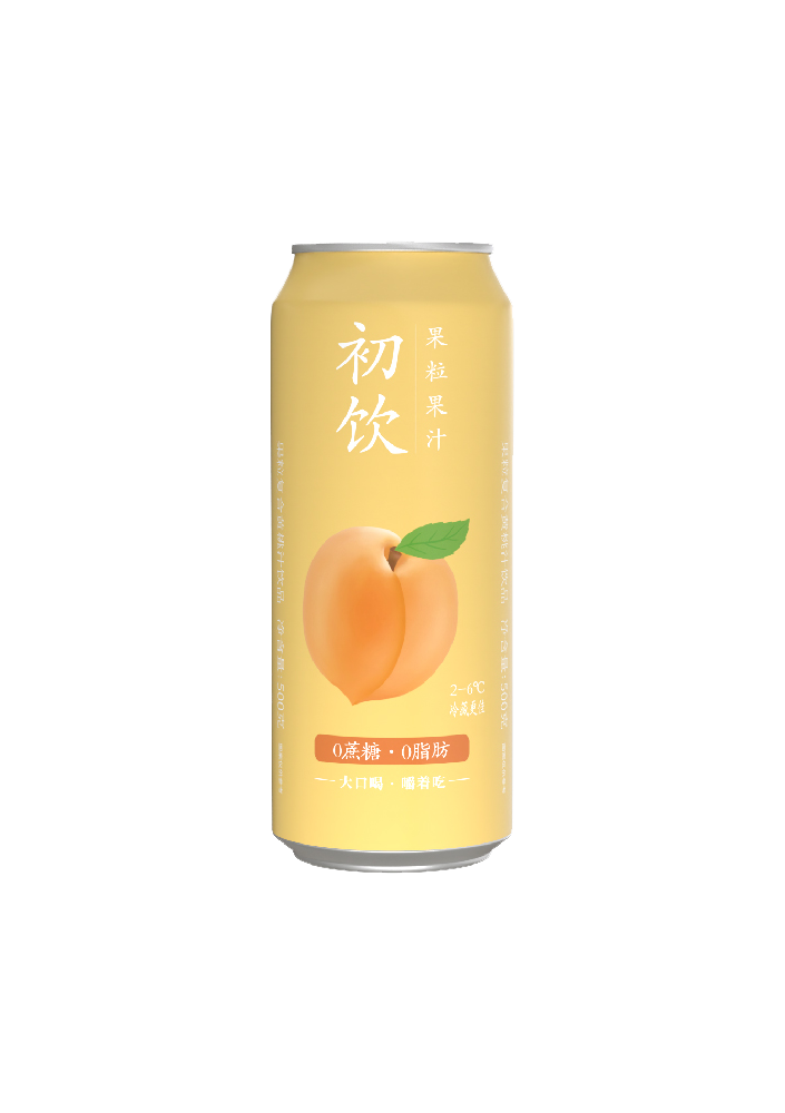 初饮果汁饮品黄桃500ml CY Fruit Drink Yellow Peach