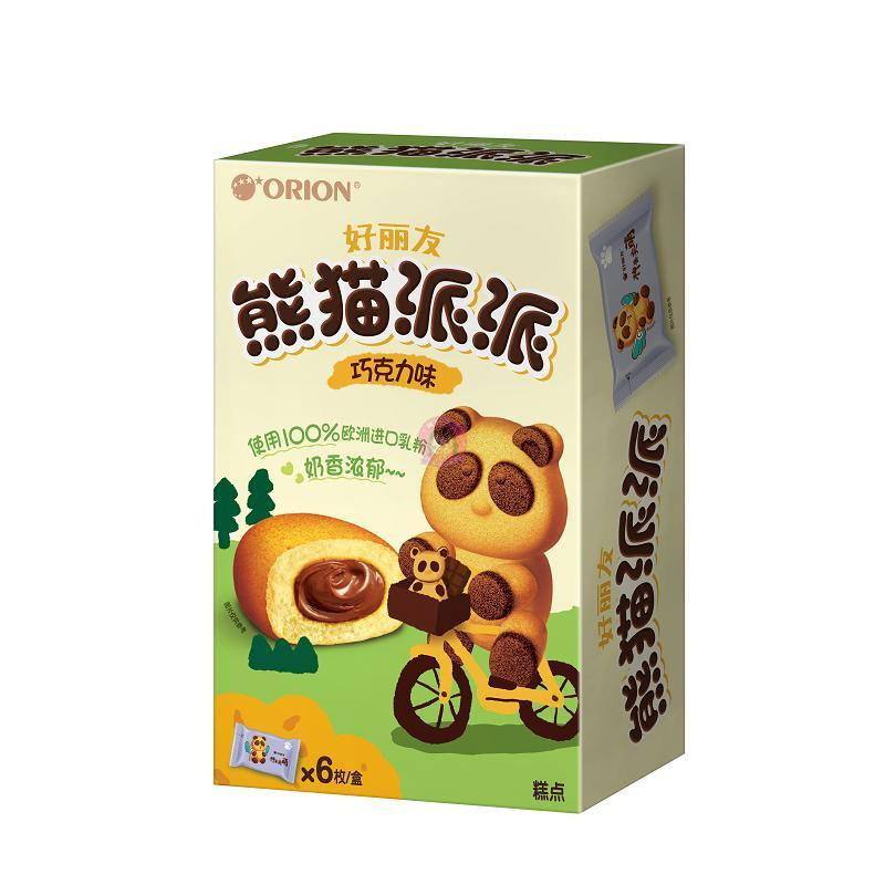 好丽友熊猫派派巧克力味6pcs 138g Orion Panda Pie 6 pcs