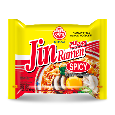 Ottogi Jin Ramen Spicy Flavour 120g