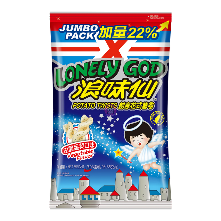 旺旺浪味仙蔬菜味86g WW Lonely God Potato Twist Vegetable Flavour