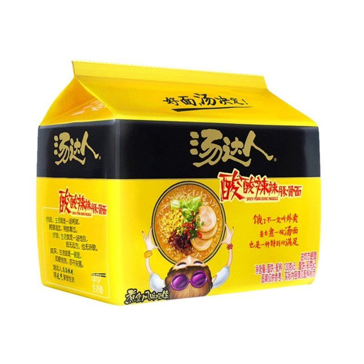 统一汤达人酸辣豚骨面5pcks Unif Soup Daren Spicy&Sour Noodle