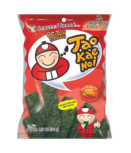 小老板脆紫菜香辣味32g Taokaenoi Crispy Seaweed Hot & Spicy Flavour